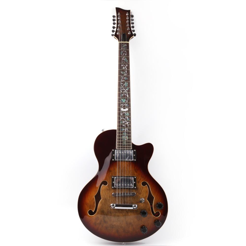 

good quality f hole 12 twelve string electric guitar
