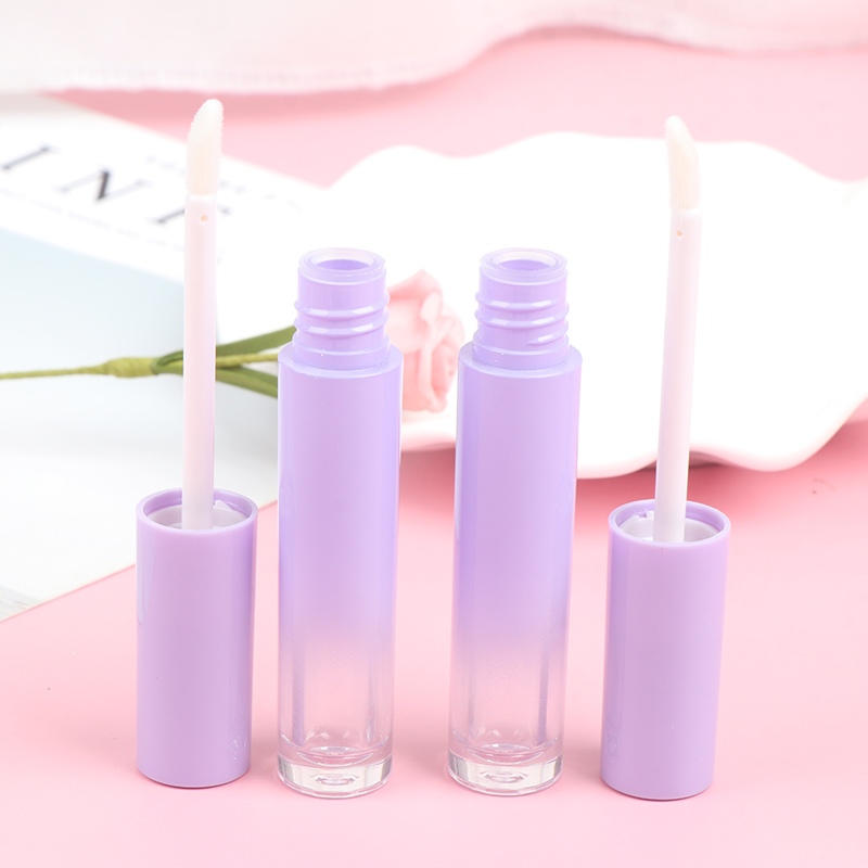 

4.5ml ABS Purple Gradient Lip Glaze Tube DIY Long Lipgloss Lip Oil Wand Tube Mascara Brush Containers Lipstick Bottle