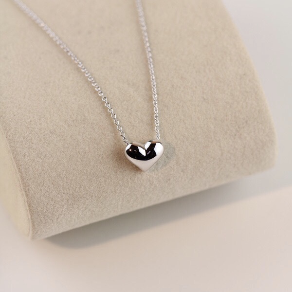 

Designer Jewelry Women Heart Necklace Rose gold Silver Love pendant Necklaces ins fashion Choker clavicle chain Bijoux