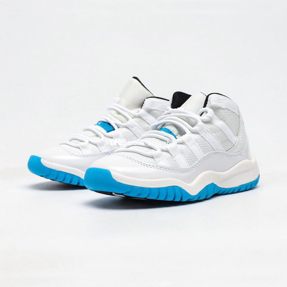 

Jumpman 11s White Basketball Shoes for Big Kids Sports Shoe Little Boys Sneakers Toddler Girls Sneaker Children Chaussures Pour Enfants Boy, Black