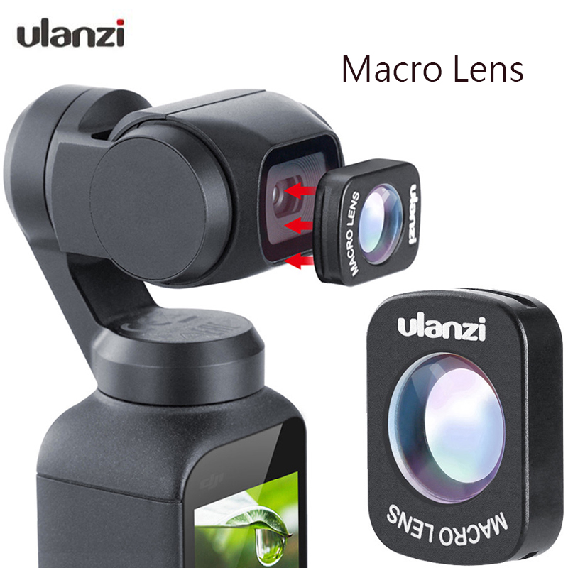 

Ulanzi OP-6 Osmo Pocket Macro Lens Optical Glass 10X Close-up Super Macro Filter Lens for dji Osmo Pocket Vlog Gimbal Accessory