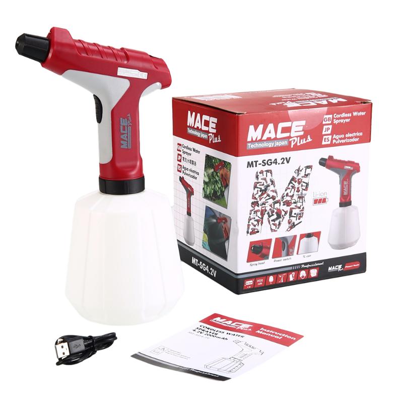 

Watering Equipments 4.2V Adjustable Nozzle High Pressure Electric Sprayer Garden Yard Sprinkler Accessories Parts Tools, As pic