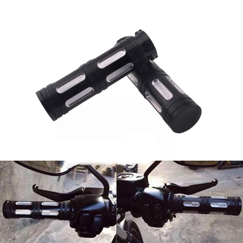 

2 Pcs Universal Motorcycle Hand Grips Handle Bar Handlebar Grip for Touring Dyna