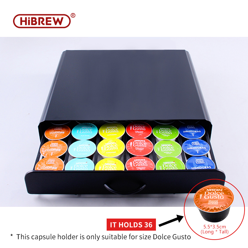 

HiBREW gusto storage box drawer cabinet Coffee holder