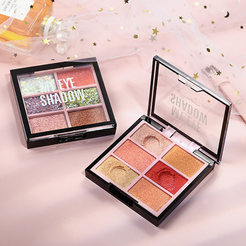 

Eye Primer Glitter Shimmer 6 Colors Baked Eyeshadow Palette Matte Diamond Eye Shadow Palette Powder Makeup Newest, A2