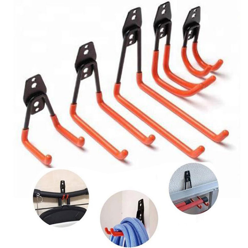 

2020 Double Garage Hook With Non-Slip Coating Supplies Wall-Mounted Heavy-Duty U-Shaped Tool Holder