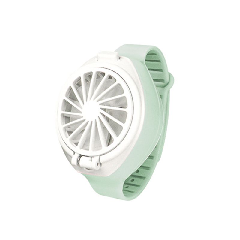 

USB Rechargeable Fan with Wrist Strap Portable Mini Watch-Shaped Fan 3 Speed
