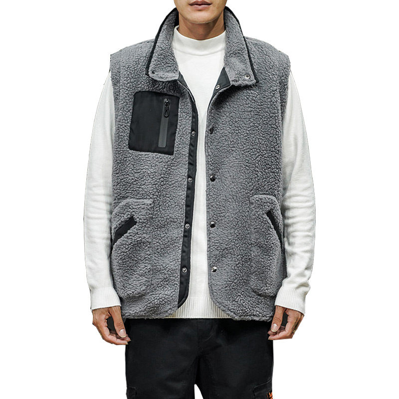 

Fashion Winter Vests Jacket Men Warm Clothes Mens Vests Casual Sleevelesss Coat Mens Outerwear Jackets and Coats, Black