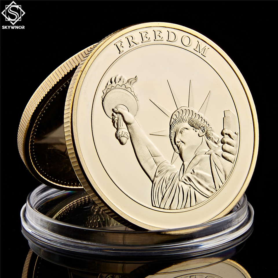 2001.9.11 Remember Attacks 1 World Trade Center Statue Of Liberty Gold Plated Godness For Recalling History Collection-image-582961580