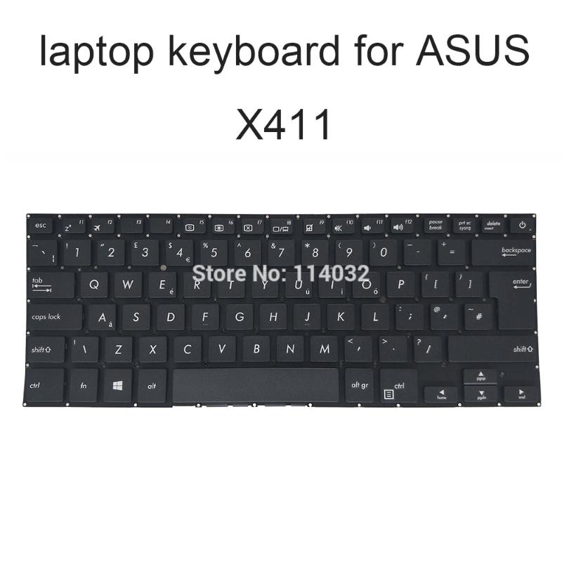 

Replacement keyboards for ASUS vivobook X411 X 411 UV SC U S4200 UQ UA UK GB British black notebook KB 0KNB0-F101UK00 Low price