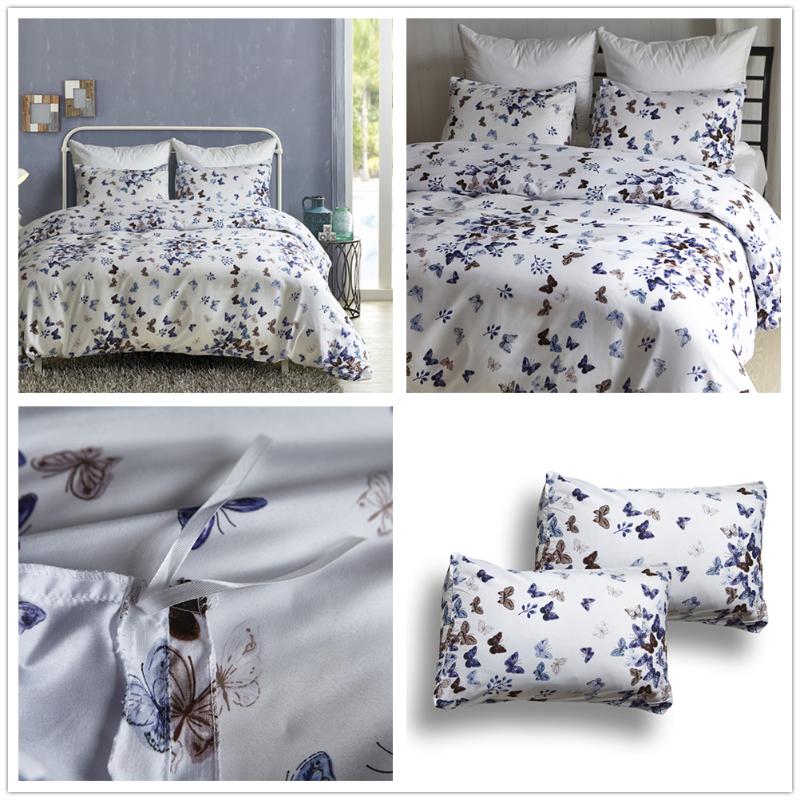 

NS The rain butterfly Printed bedding sets Quilt/Duvet/Comforter cover Bedroom 3pcs holiday Gift all size, 01