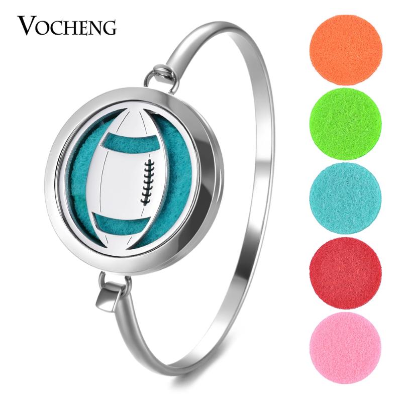 

10pcs/lot 316L Stainless Steel Aroma Bracelet Essential Oil Diffuser Locket Bangle Sports with Free Felt Oil Pads VA-700*10