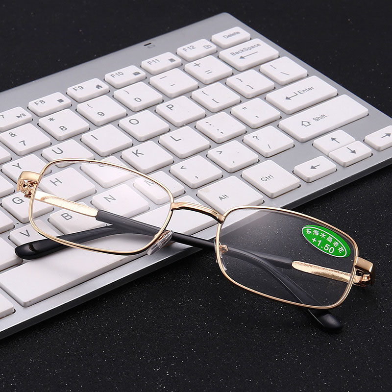 

Reading Glasses Womens Fashion Readers Crystal Clear Lens Gold Alloy Frame +1.00 +1.50 +2.00 +2.50 +3.00 +3.50 +4.00