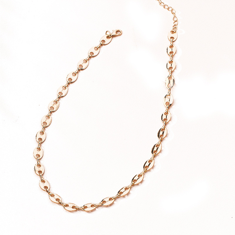 

Chokers Ins 2021 Gold Thin Chain Minimalist Minimalism Choker Necklace Korean Fashion Chic Party Jewelry Necklaces
