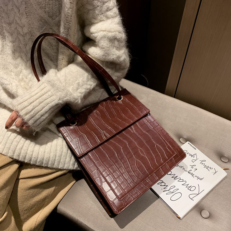 

Stone Pattern Women's Designer Handbags High Quality PU Leather Women Totes Ladies Geometric Shoulder Crossbody Messenger Bags, 3100-green