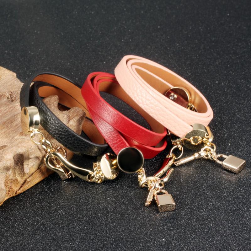 

Women's Bracelets Leather Multi-layer Alloy Ms Bracelet Women Retro Punk Casual Bracelet Jewelry Accessories pulseras mujer moda