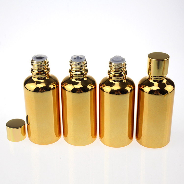 

Glass Silver/Gold Skin Care Container,50ml Cosmetic Bottle Luxury