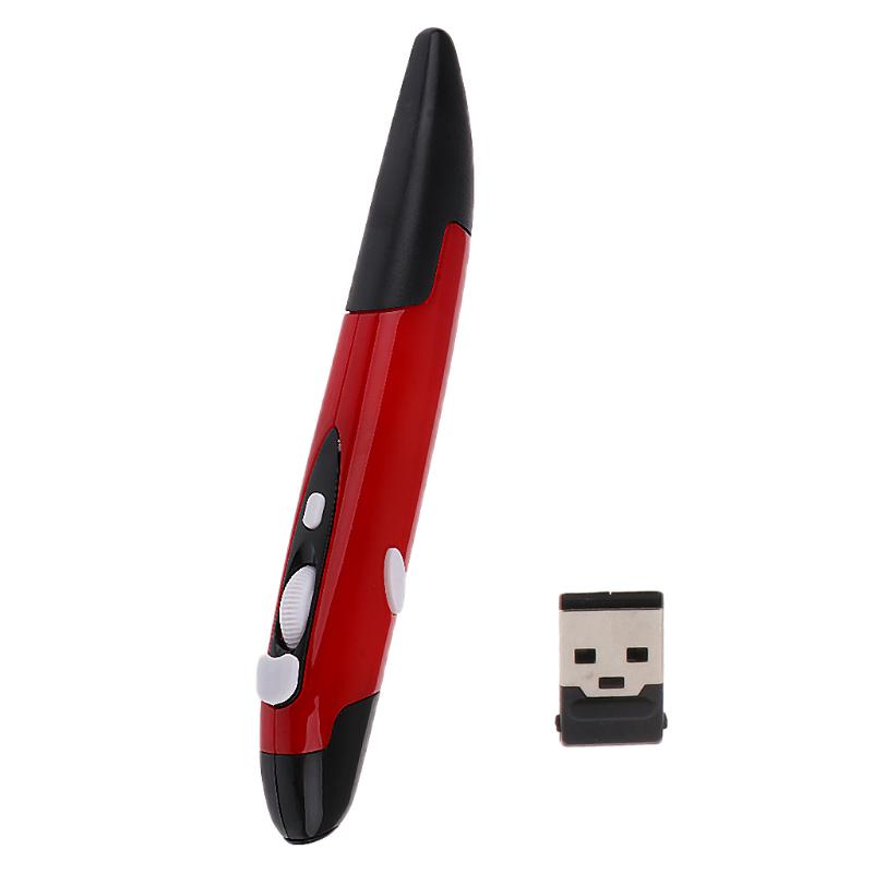 Color : Red PR-06 4-Keys Smart Wireless Optical Mouse with Stylus Pen Function Durable