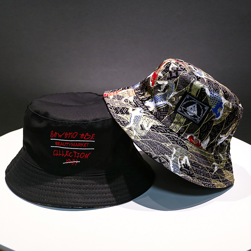 

Soft Bucket Hat Man Women Outdoor Sports Hip Hop Cap Floral Double Side Summer Cotton Fishing Sun Hat Panama For Newest Hats