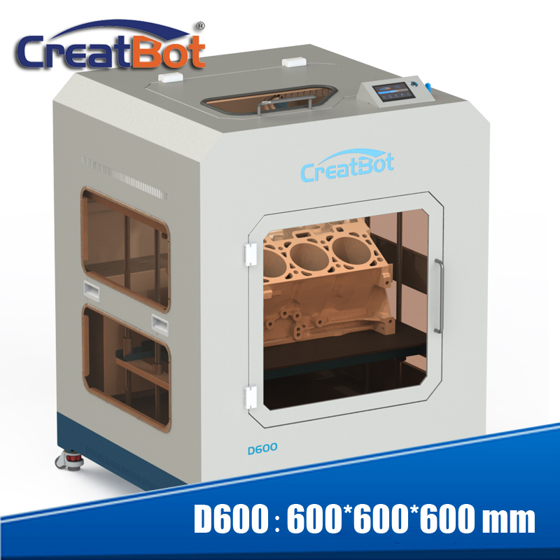 

Newest Technology super large 3d printer high stable high precision 3d Printing machine D600 with E3DV6 400 degree dual extruder