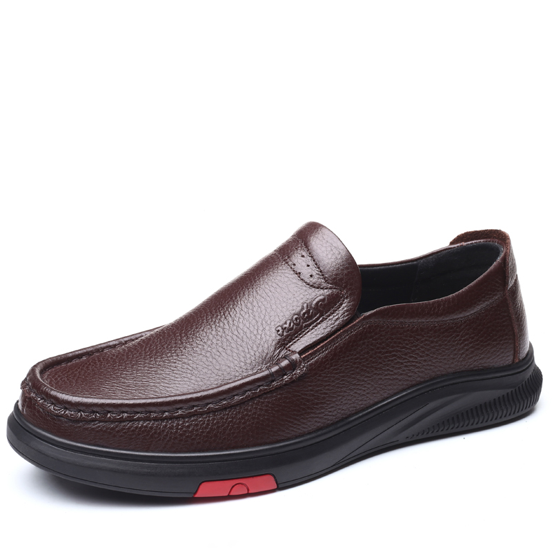 

2020 Genuine Leather Men Dress Shoes Good Quality Leisure Man Formal Business Oxfords, Black