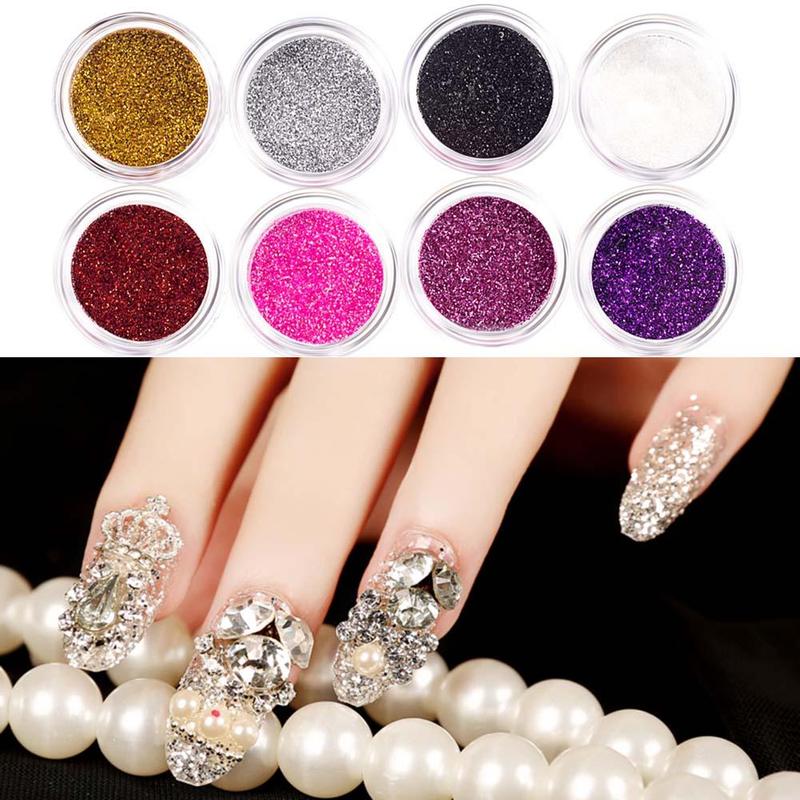 

45 Colors Shred Shape Glitter Nails Art Powder Sequins Decoration Tip Nail U8B4