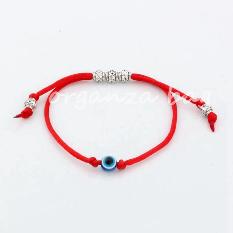 

1pcs Kabbalah Red String Bracelet Evil Eye Bead blue Protection Health Luck Happiness Bracelets