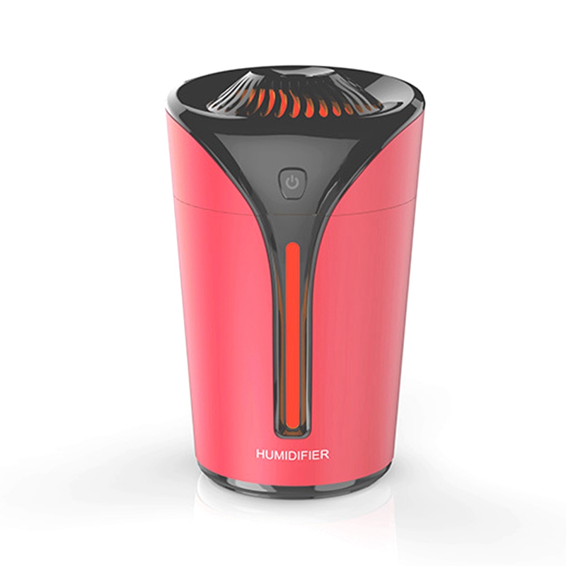 

Flame Cup Humidifier Mini Portable Mute Desktop 3-In-1 Car USB Air Humidifier