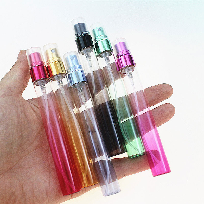 

Spray Bottle Portable Empty Parfum Atomizer Pump Cosmetic 10ml Gradient color Perfume Storage Glass Bottle 25pcs/lot