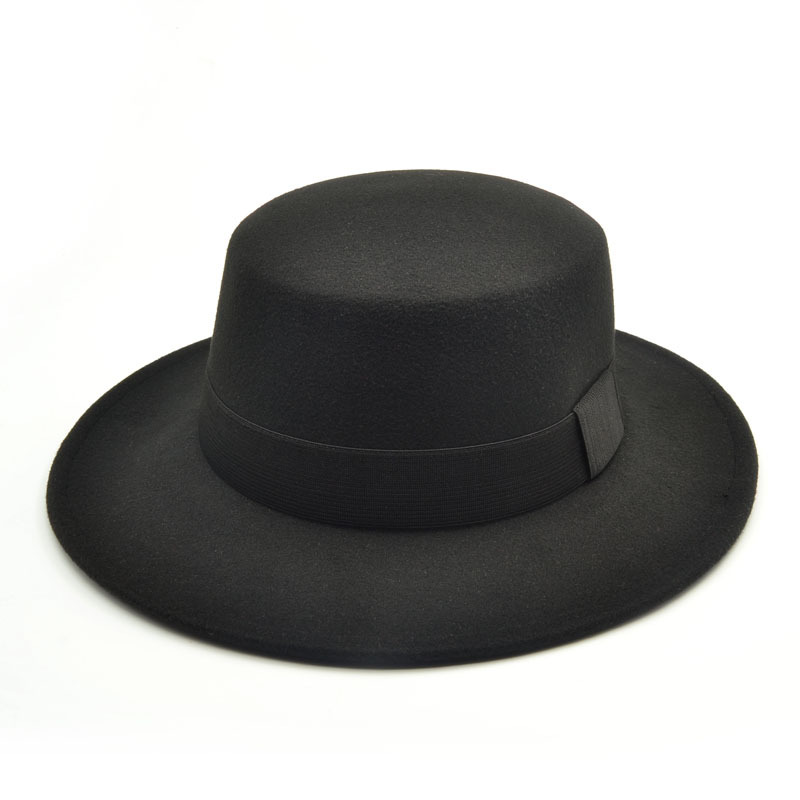 

Brand OZyc Winter Autumn Imitation Woolen Women Men Ladies Fedoras Top Jazz Hat European American Round Caps Bowler Hats, Red