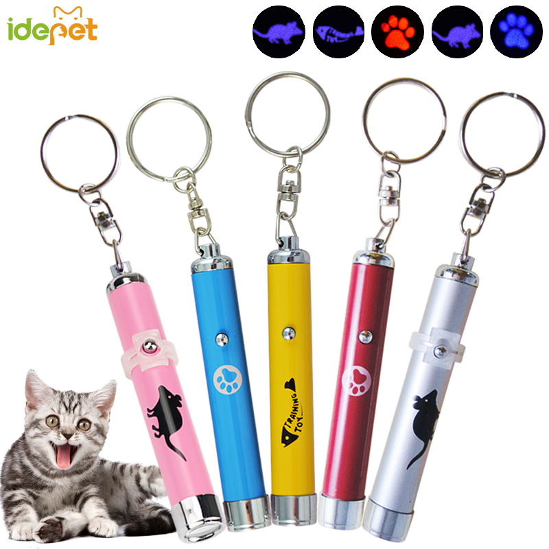 

1 PC Funny Pet Cat Toys LED Laser Pointer light Pen With Bright Animation Mouse Shadow For Cats Training 6B35