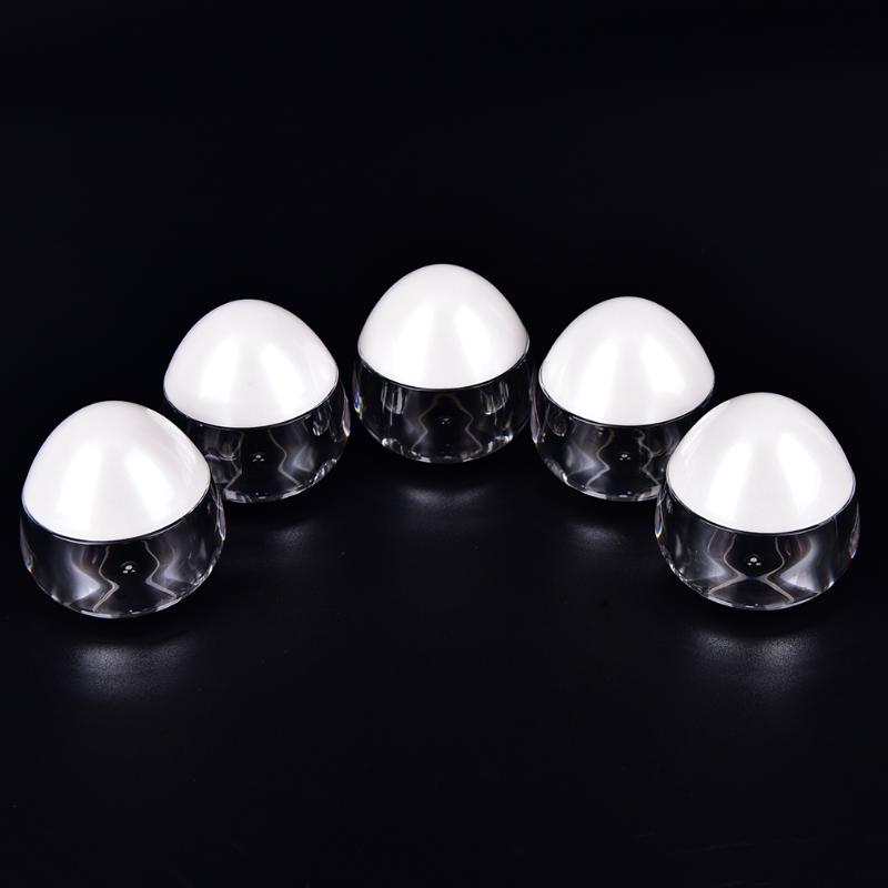

1Pc Egg shape sample jar refillable 15g AS cream jar Empty face care cosmetic container White cap