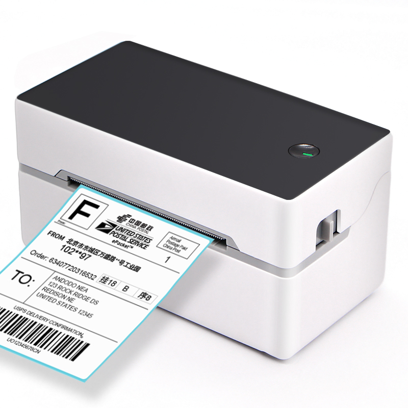 

4 inch 110mm Thermal Label Printer for adhesive stickers printing with Bluetooth USB interface high quality