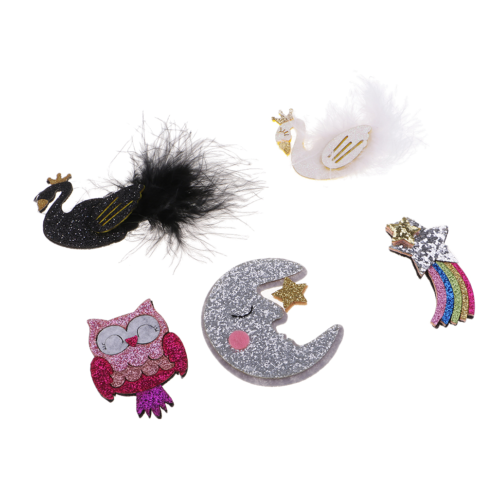 

5 Lovely Glitter Fabric Patch Felt Applique Sewing On Clothes Bags Shoes Decoration DIY Phone Case Scrapbooking Card Making Embellishment