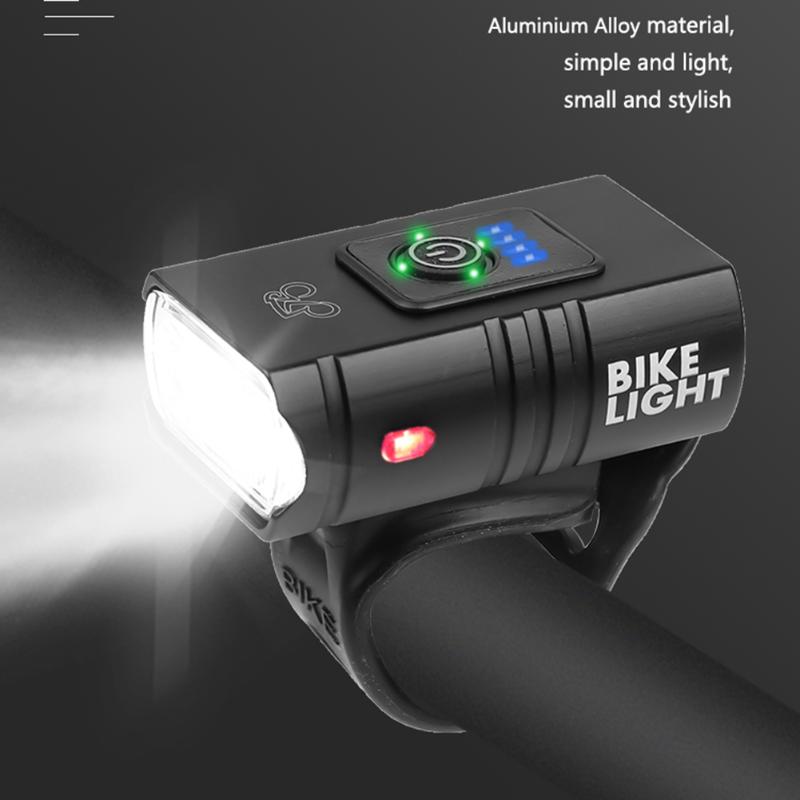 

New T6 LED Bicycle Light 10W 800LM 6 Modes USB Rechargeable Power Display MTB Mountain Road Bike Front Lamp Cycling Equipment