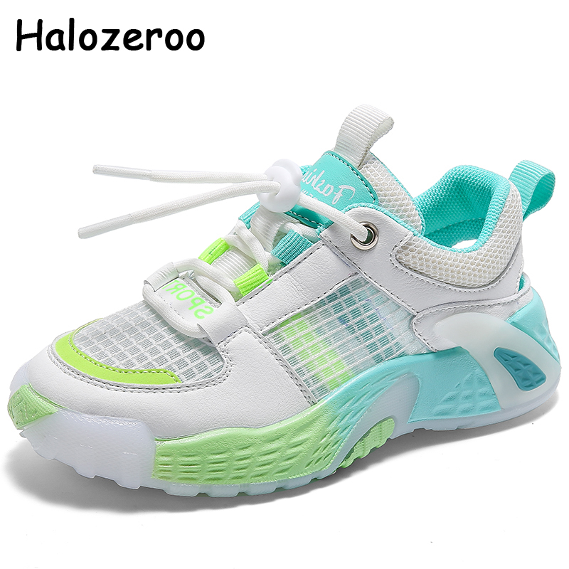 

2020 Autumn Kids Sport Sneakers Baby Boys Mesh Brand Shoes Girls Black Casual Sneakers Children Slip On Trainers New, Blue
