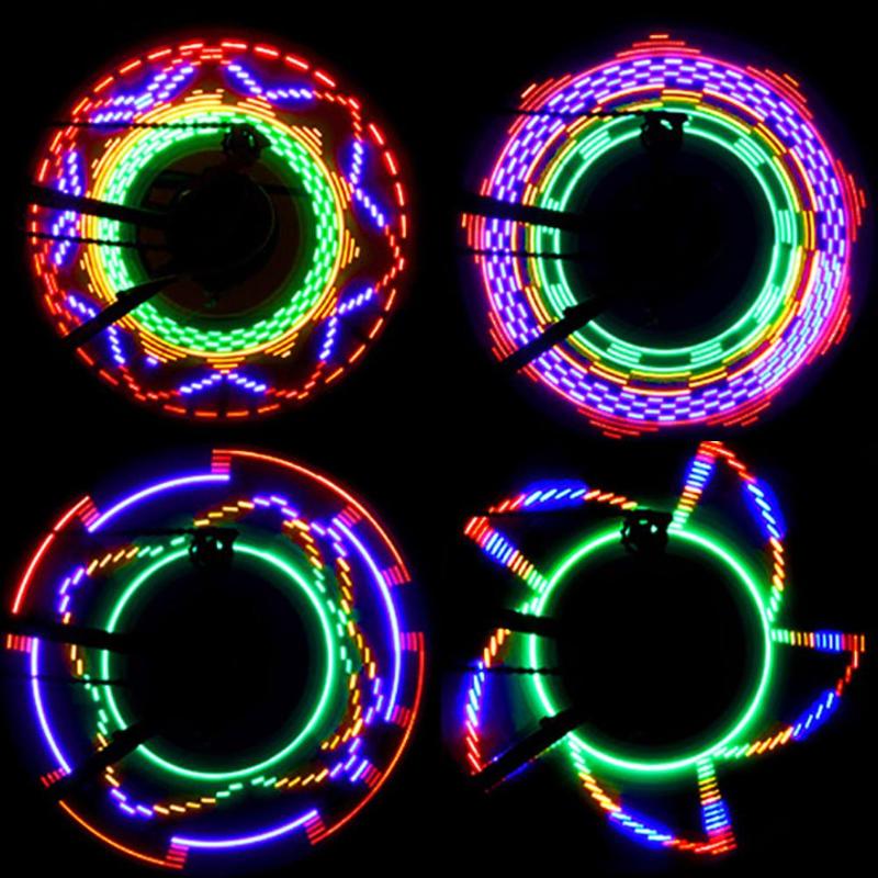 

Colorful 32-LED Bike Light 32 Pattern Bicycle Cycling Lantern Spokes Tire Wheel Spoke Decorative Lamp Bike Accessories