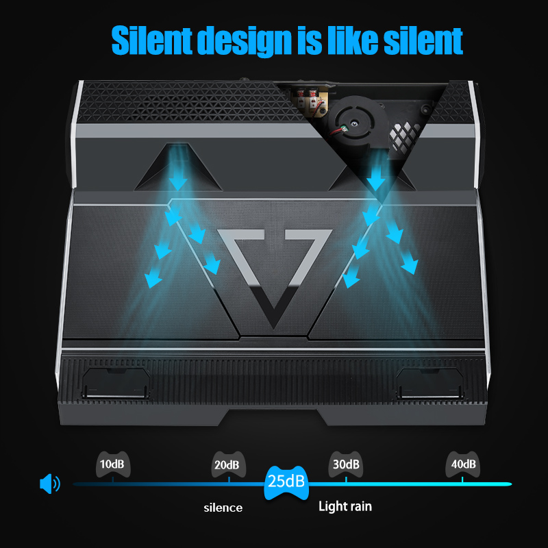 

Laptop Cooler 2 USB Ports and Two Cooling Fan Notebook Cooling Pad Notebook Stand 13.3/14/15.6/17.3 Inch for laptop pad