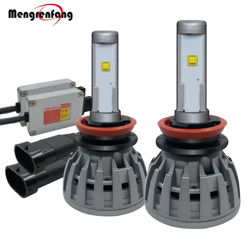 

H1 H11 LED Headlight 60W 6000LM Per Set 6000K White 12V With Driver Car Headlamp Fog Light