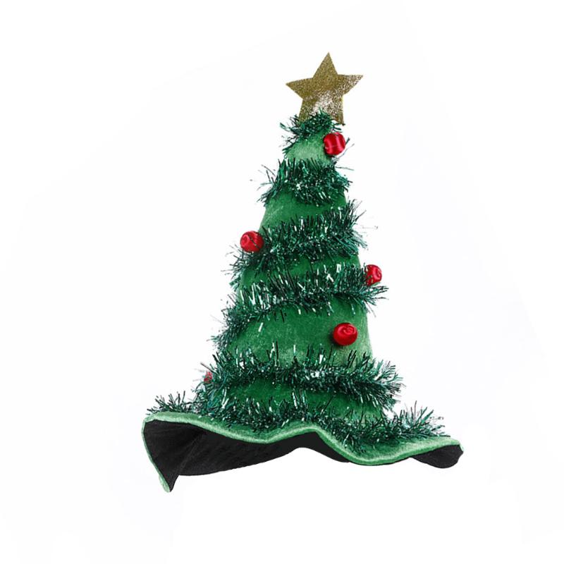 

Christmas Themed Pointed Hat Holiday Party Event Funny Cap Santa Non-woven Fabric Hat