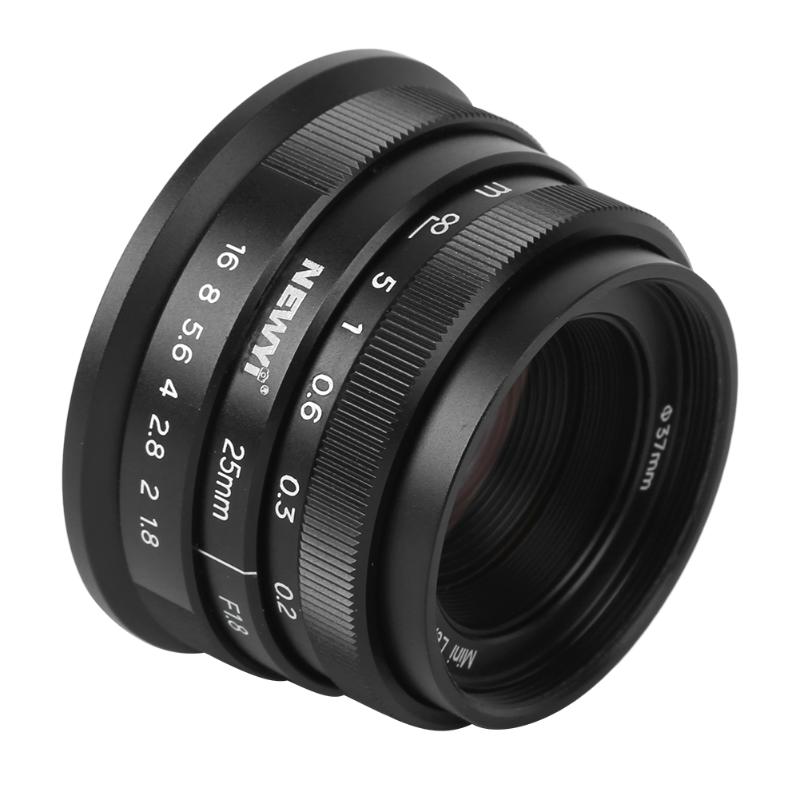 

NEWYI 25mm f1.8 Manual Portrait Fixed Focal APS-C Lens for Sony A9 A7 Series A6600 A6400 A6000 E Mount for M4/3 Mount Camera