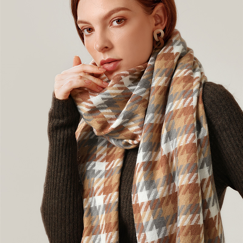

Autumn Winter Scarf for Women 2020 New Big Scarf Shawl for Ladies Fashion Striped Women Long