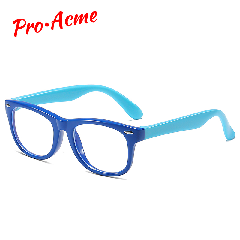 

Pro Acme Blue Light Blocking Glasses Kids TR90 Frame Computer Gaming TV Glasses for Boys Girls UV400 Protection Age 3-12 PC503
