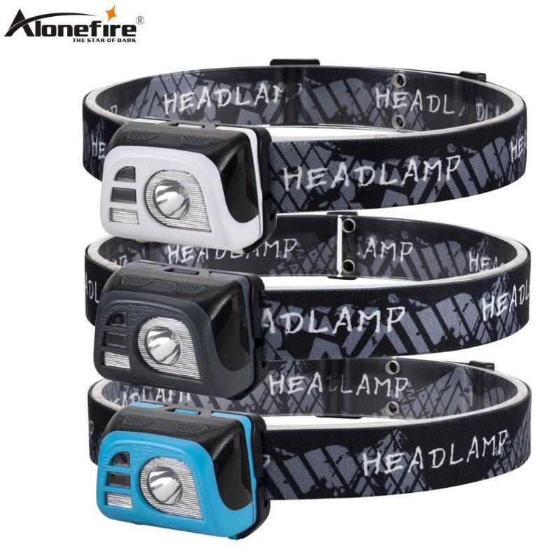 

Alonefire HP47 mini Headlamp lightweight Waterproof LED Head light Camping Head lamp Travel mini hike Headlight