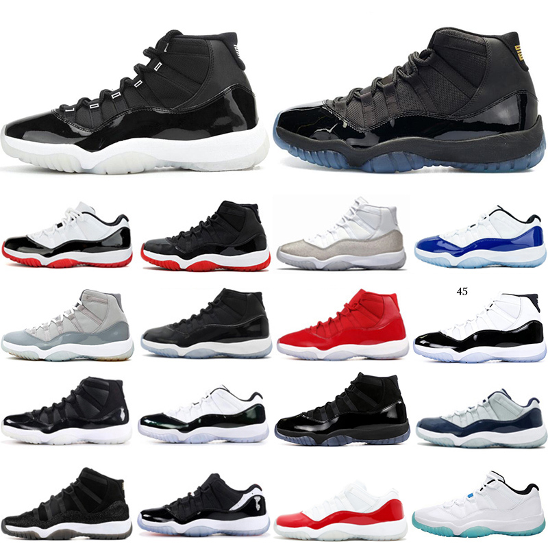 

Concord 45 New Bred 11 11s basketball shoes for Mens womens Cap and Gown Emerald legend blue Mens trainers Sneakers 5.5-13