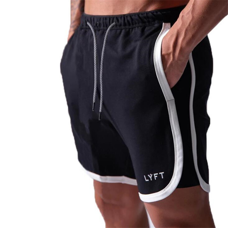 

High Quality Men sport Running Shorts Jogging Fitness Racing Shorts Training Track and field athletics Short Pants, White