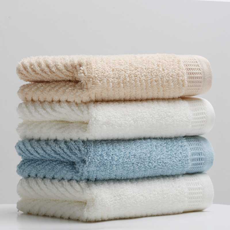 

100% Pure Cotton Towel Set 78*35cm Strong Water Absorption Towels Bathroom 140g for Adults, Light coffee