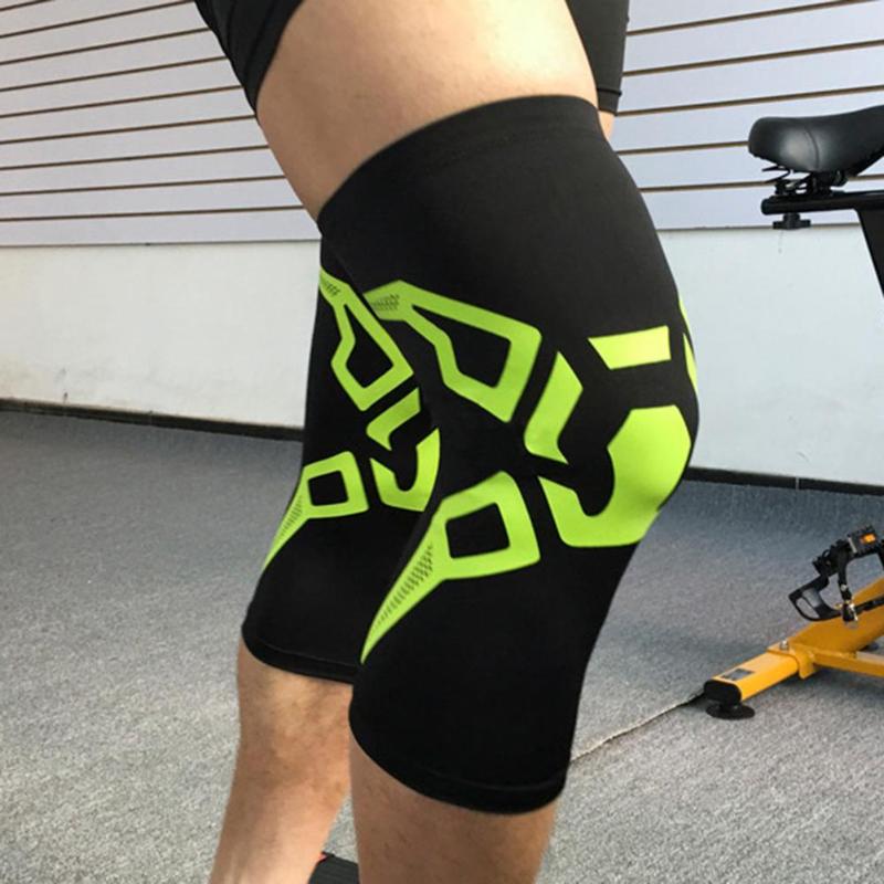 

1pc Hot Sale Kneepad Skillful Manufacture Football Leg Sleeve Protective Pad Knee Protector Sports Cycling Kneepad, Green