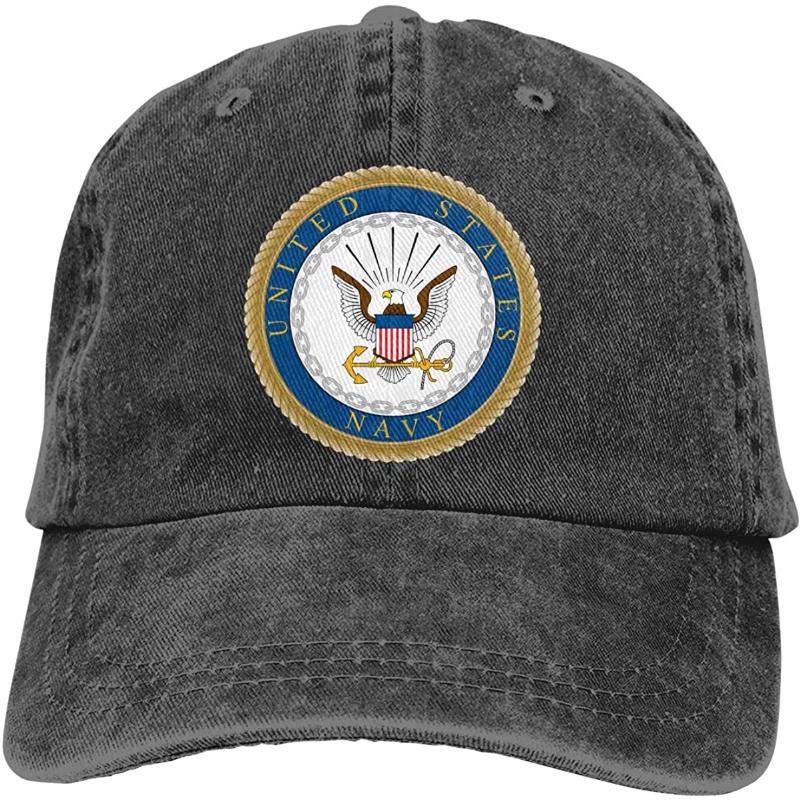 

Us Navy Logo Unisex Soft Casquette Cap Vintage Adjustable Baseball Caps, Gray