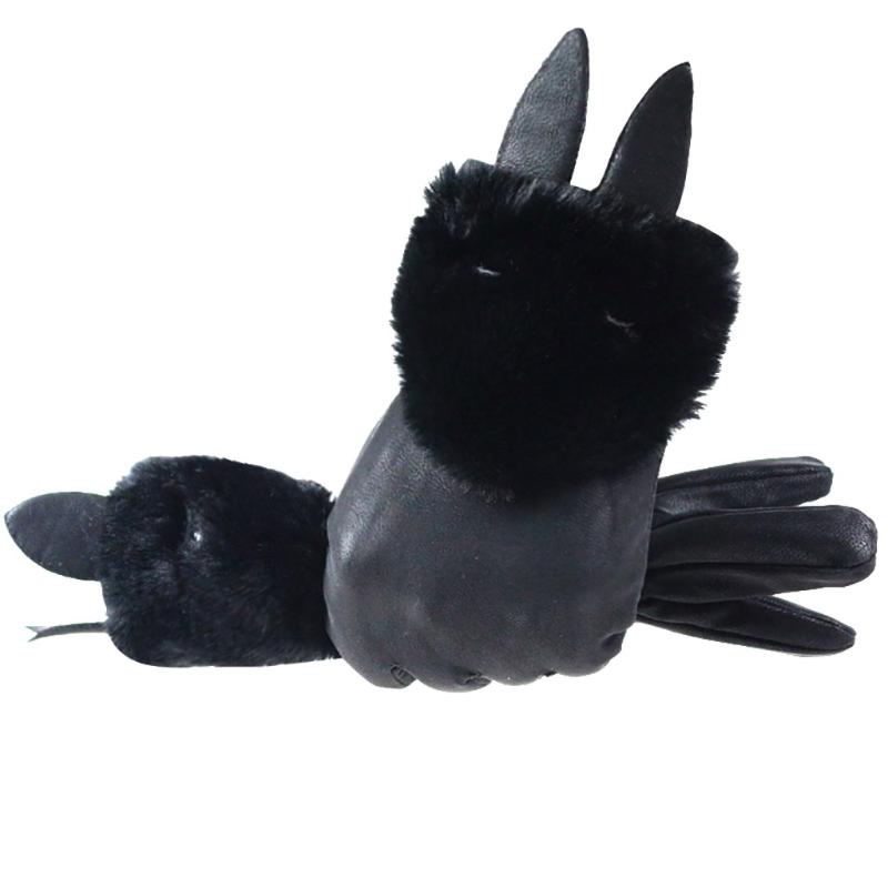 

New women's gloves decoration winter non-slip cuffs soft lining gloves 10.10